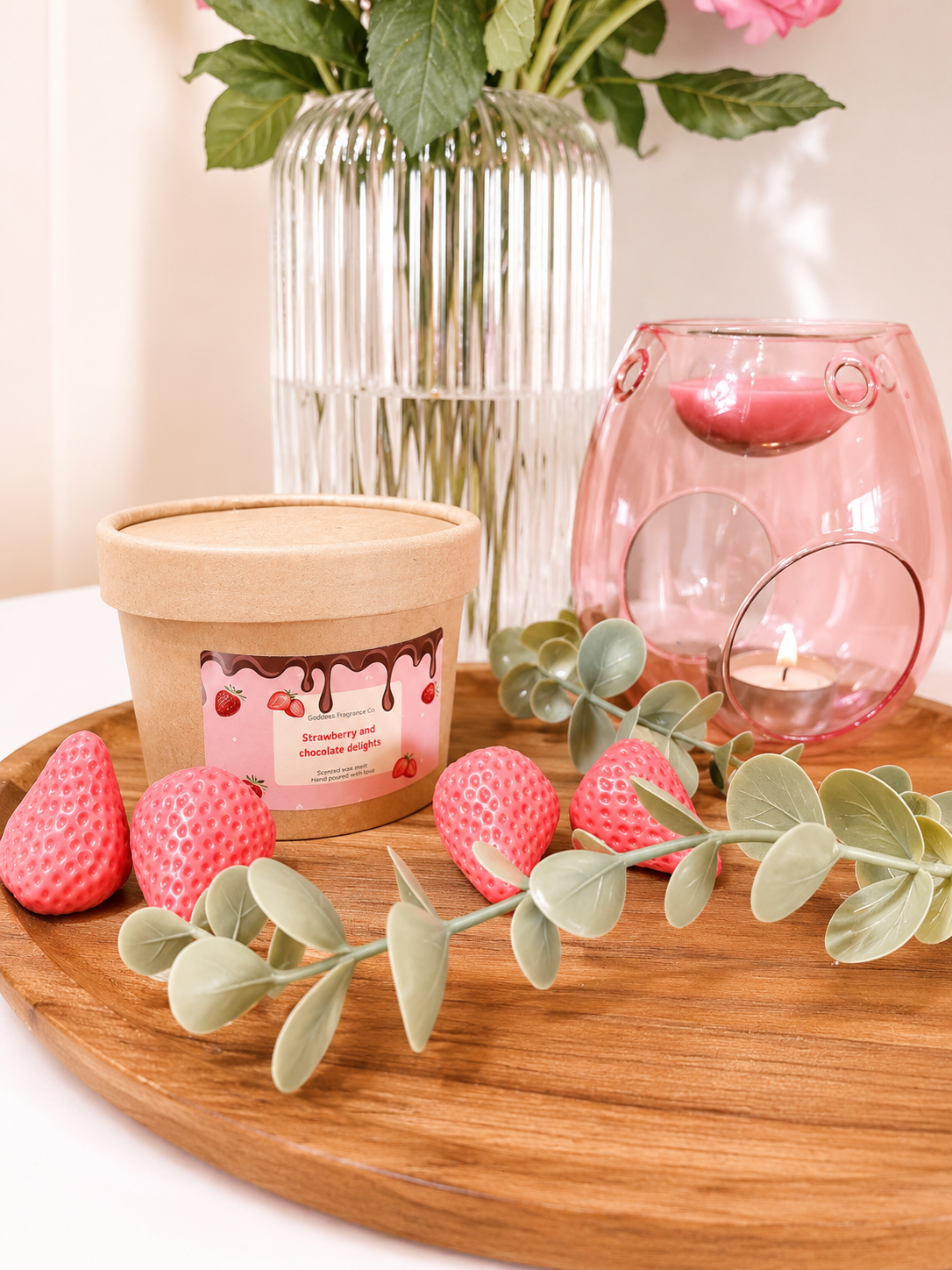 Chocolate and strawberry box